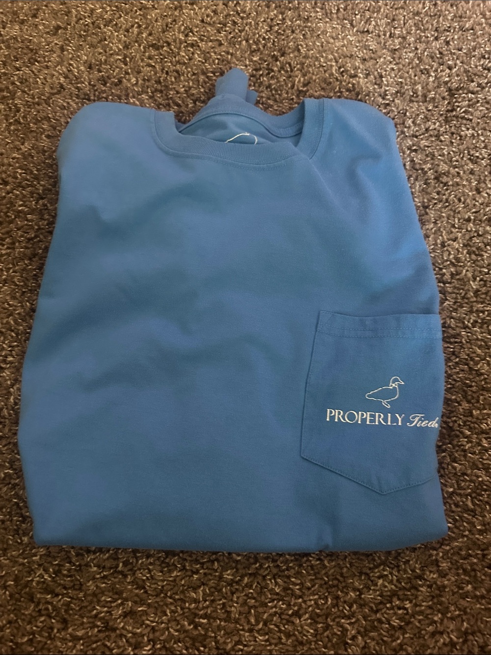 Properly Tied Blue Pocket Long Sleeve